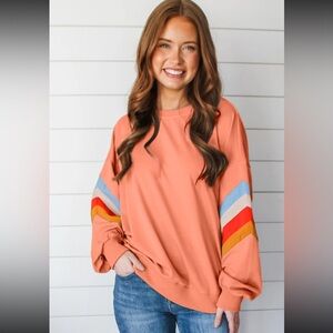 1121. Rainbow crewneck sweatshirt